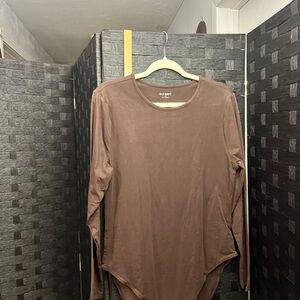 Old Navy Brown Long Sleeve Top